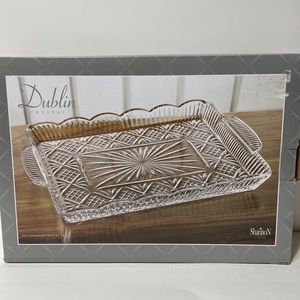 Shannon Dublin Rectangular Crystal Tray NWT